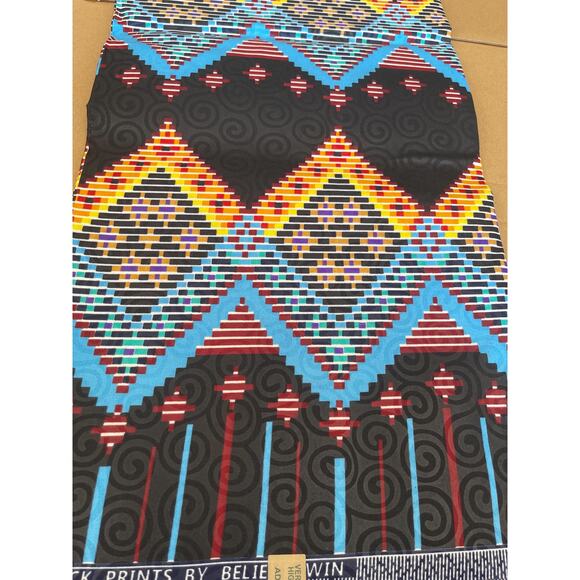 African fabric 6 yards Ankara print kente fabric, Fabric for African attire - Picture 3 of 3